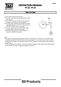 说明书 TMI PC33 手表