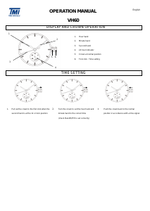 Manual de uso TMI VH60 Reloj de pulsera