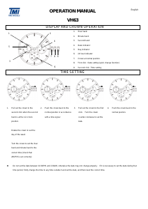 Manual TMI VH63 Relógio de pulso