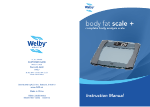 Handleiding Welby MD 13242 Body Fat Weegschaal