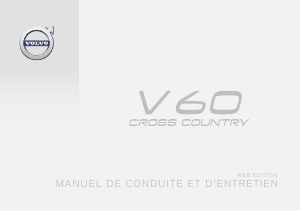 Mode d’emploi Volvo V60 Cross Country (2016)