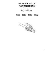 Manuale MGF M38 Motosega