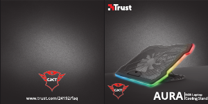 كتيب Trust 24192 Aura حامل تبريد لابتوب