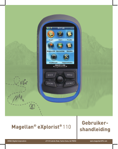 Handleiding Magellan eXplorist 110 Handheld navigatiesysteem