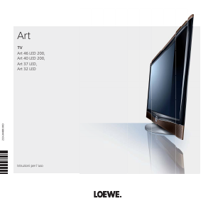 Manuale Loewe Art 32 LED televisore