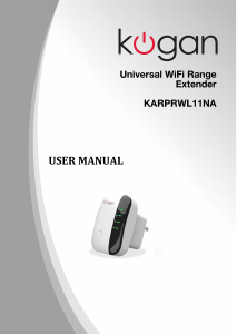 Manual Kogan KARPRWL11NA Range Extender