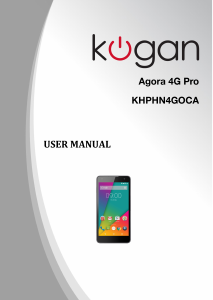 Manual Kogan Agora 4G Pro Mobile Phone