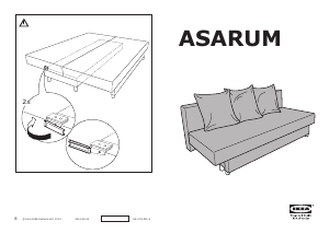 Manual de uso IKEA ASARUM Sofá cama
