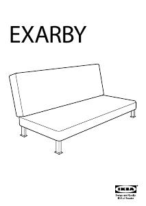 मैनुअल IKEA EXARBY डे बेड