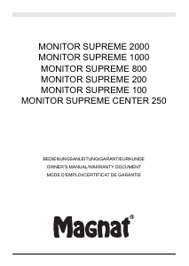 说明书 MagnatMonitor Supreme 100扬声器