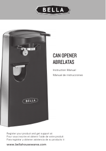 Manual Bella 14498 Can Opener