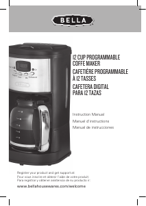 Mode d’emploi Bella 14015 Cafetière