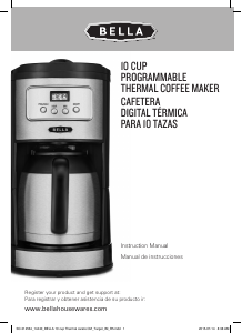 Manual de uso Bella 14440 Máquina de café