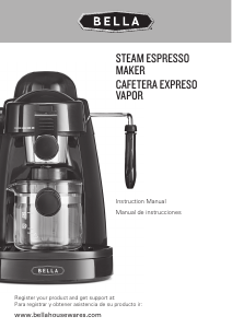 Manual de uso Bella 13683 Máquina de café espresso