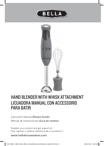 Manual de uso Bella 14460 Batidora de mano