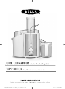 Manual Bella 14937 Juicer