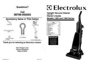 Manual Electrolux Z1358 Vacuum Cleaner