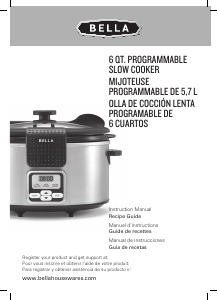 Manual de uso Bella 14024 Slow cooker