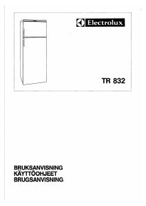 Brugsanvisning Electrolux TR832 Køle-fryseskab