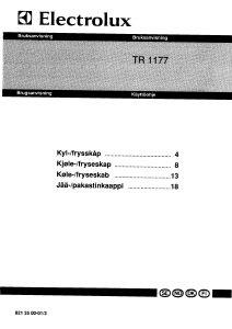 Bruksanvisning Electrolux TR1177G Kjøle-fryseskap