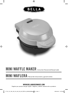 Manual Bella 17203 Waffle Maker