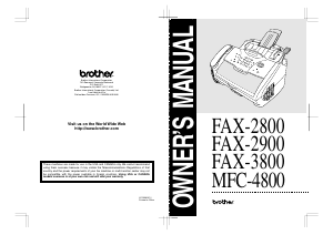 Handleiding Brother FAX-2900 Multifunctional printer