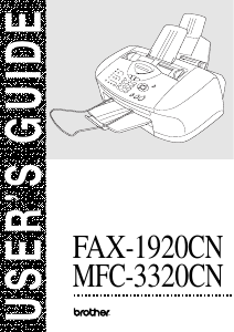 Handleiding Brother MFC-3320CN Multifunctional printer