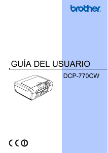 Manual de uso Brother DCP-770CW Impresora multifunción
