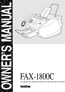 Manual Brother FAX-1800C Multifunctional Printer