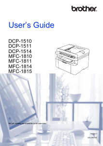 Manual Brother DCP-1514 Multifunctional Printer