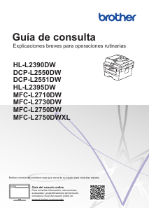 Manual de uso Brother DCP-L2551DW Impresora multifunción