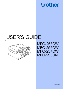 Manual Brother MFC-257CW Multifunctional Printer