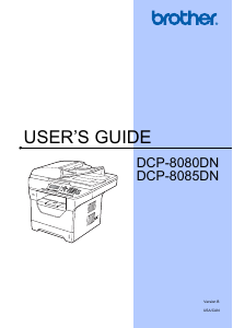 Handleiding Brother DCP-8080DN Multifunctional printer