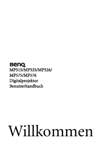 Bedienungsanleitung BenQ MP515 Projektor