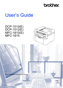 Handleiding Brother DCP-1510R Multifunctional printer