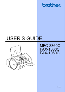 Manual Brother FAX-1960C Multifunctional Printer