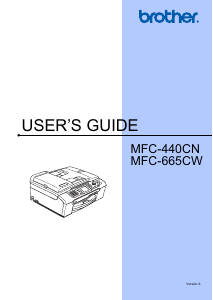 Handleiding Brother MFC-665CW Multifunctional printer