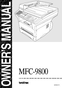 Handleiding Brother MFC-9800 Multifunctional printer