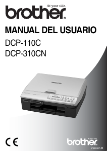 Manual de uso Brother DCP-310CN Impresora multifunción