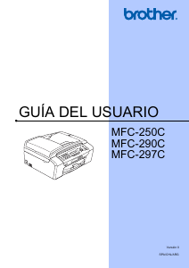Manual de uso Brother MFC-290C Impresora multifunción