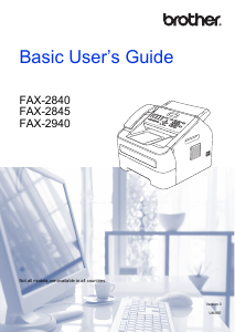 Manual Brother FAX-2845R Multifunctional Printer