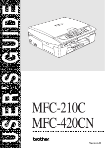 Manual Brother MFC-420CN Multifunctional Printer