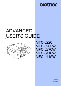 Handleiding Brother MFC-J410W Multifunctional printer