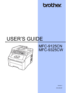 Manual Brother MFC-9325CW Multifunctional Printer