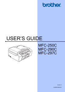 Manual Brother MFC-297C Multifunctional Printer