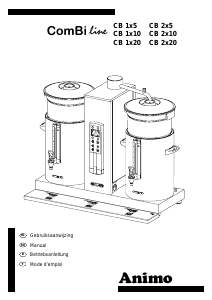 Mode d’emploi Animo ComBiline CB 1x10 Cafetière