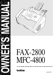 Handleiding Brother FAX-2800 Multifunctional printer