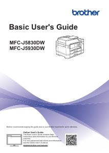 Manual Brother MFC-J5830DW(XL) Multifunctional Printer