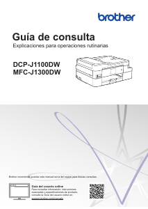 Manual de uso Brother DCP-J1100DW Impresora multifunción