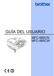 Manual de uso Brother MFC-680CN Impresora multifunción